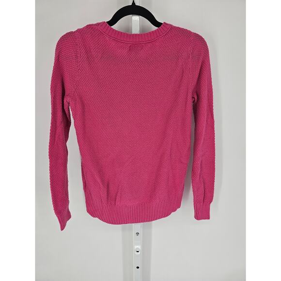 Old Navy Women's Pink  Long Sleeve Crew Neck Knit Casual Sweater Size S/P - Picture 5 of 5